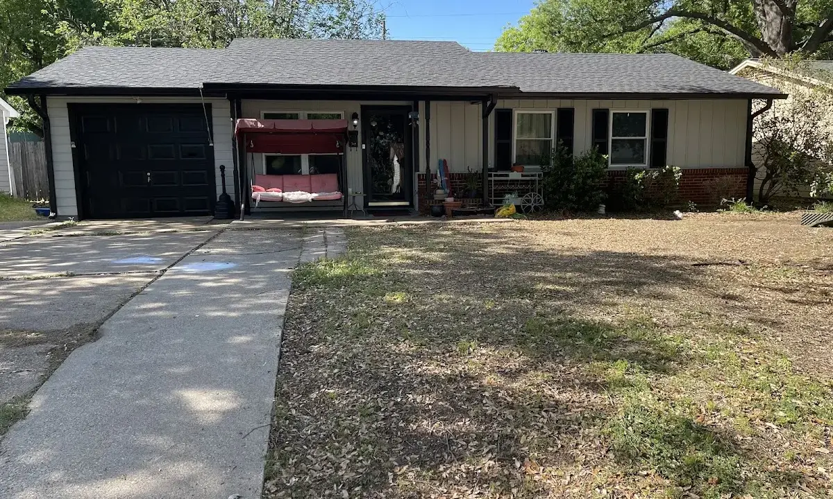 Asphalt Shingle Roof Repair crew at work on a residential roof in Virginia